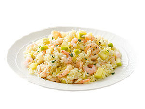 Rice Salad with Creamed Potato and Apples