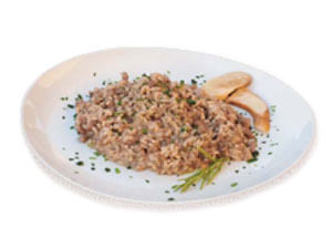 Risotto with Amarone Wine Tastasal and Porcini Mushrooms