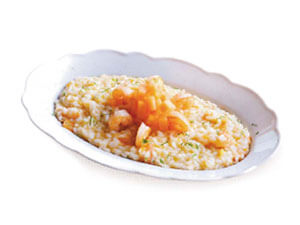 Risotto with Melon and Prawns