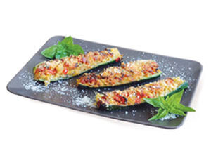 Courgettes stuffed with Rice and Vegetables